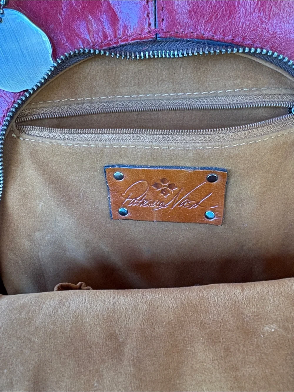 Patricia Nash 10 Year Anniversary Edition Red Leather Backpack